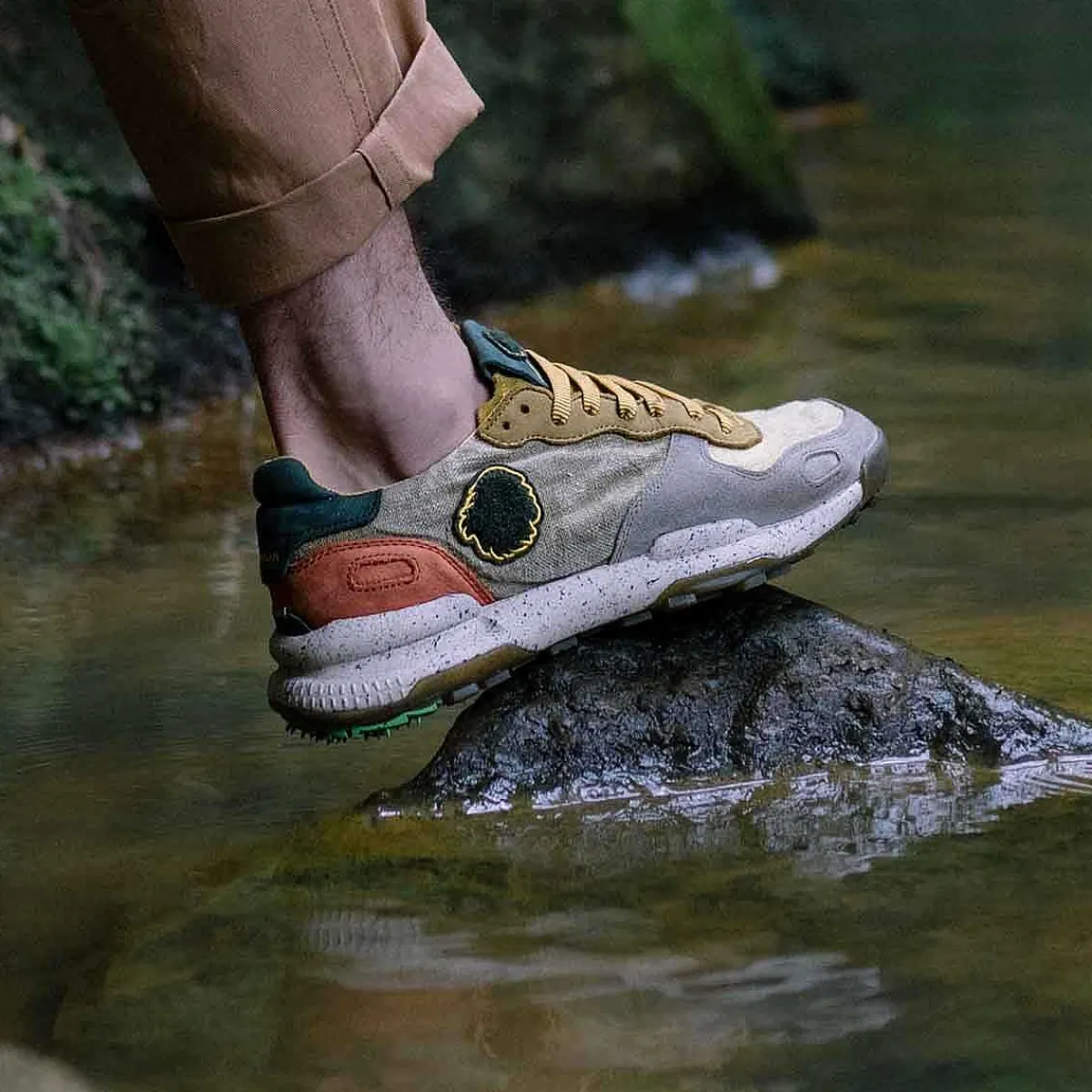 New Satorisan Chacrona-Leinen | Psychadelisches Khaki