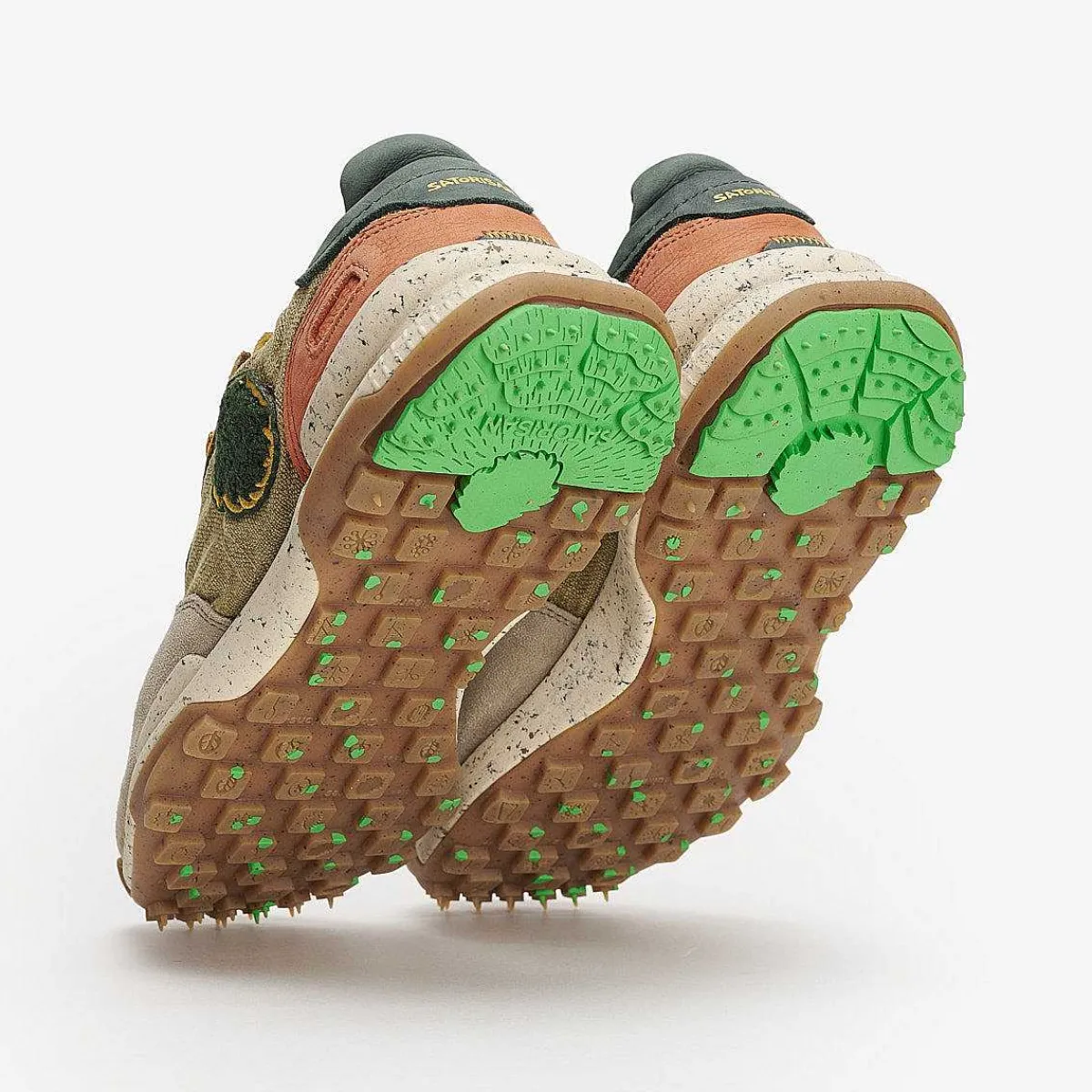 Satorisan Chacrona-Leinen | Psychadelisches Khaki