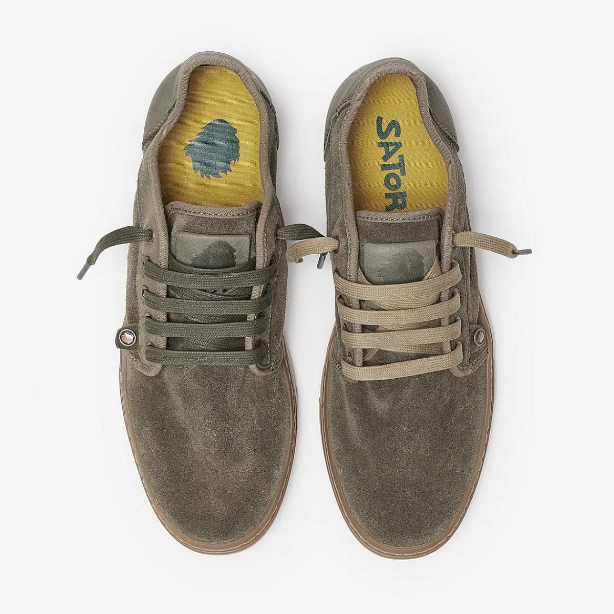 Hot Satorisan Heisei Wildleder | Tiefes Khaki/Gr