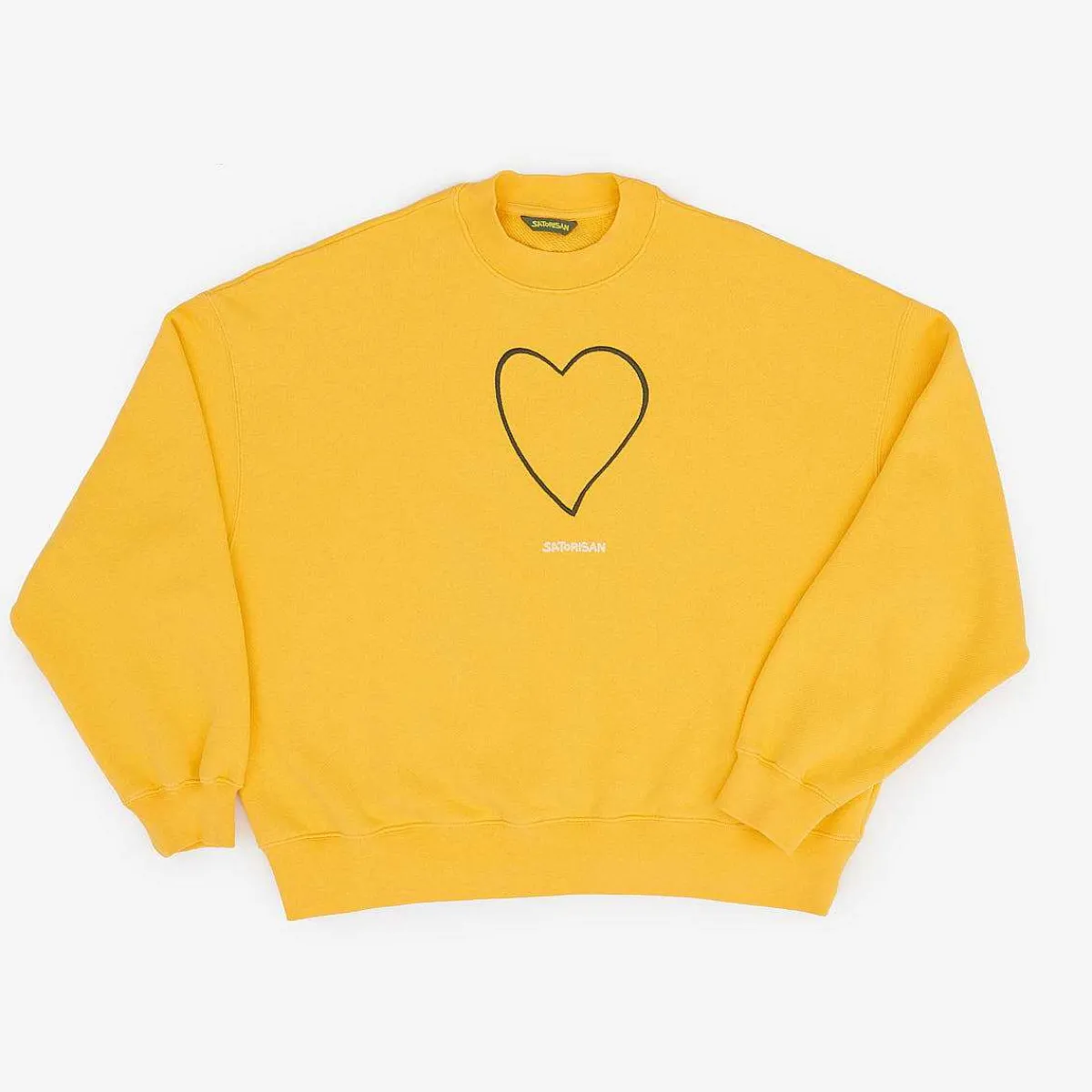 New Satorisan Sweatshirt Oversize Bio-Baumwolle | Primarer Gelber Ursprung