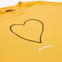 New Satorisan Sweatshirt Oversize Bio-Baumwolle | Primarer Gelber Ursprung