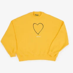 Satorisan Sweatshirt Oversize Bio-Baumwolle | Primarer Gelber Ursprung