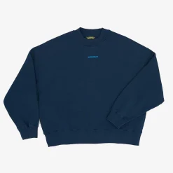 Online Satorisan Sweatshirt Oversize Bio-Baumwolle | Blaue Tinte