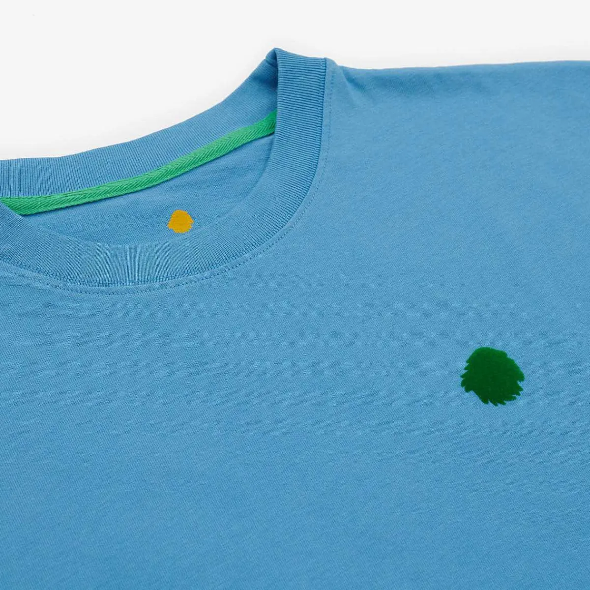 Outlet Satorisan T-Shirt Oversize Bio-Baumwolle | Beruhigendes Blaues Satori-Auge