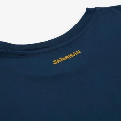 Clearance Satorisan T-Shirt Regular Fit Bio-Baumwolle | Blaue Tinte Jeden Tag Leben